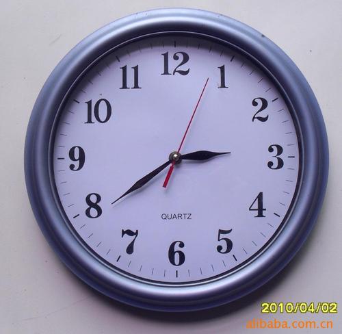 批发供应塑料钟表挂钟 铁艺钟表挂钟 生产厂家 质量保证