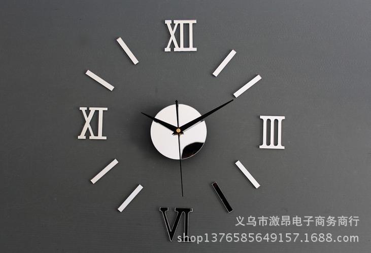 厂家供应创意diy挂钟 亚克力数字挂钟 艺术钟表餐厅挂钟趣味时钟