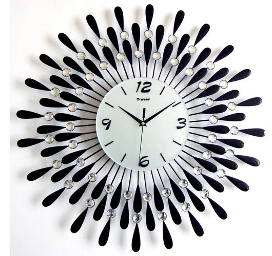 现代客厅挂钟大 时尚创意钟表 欧式简约个性时钟静音挂表